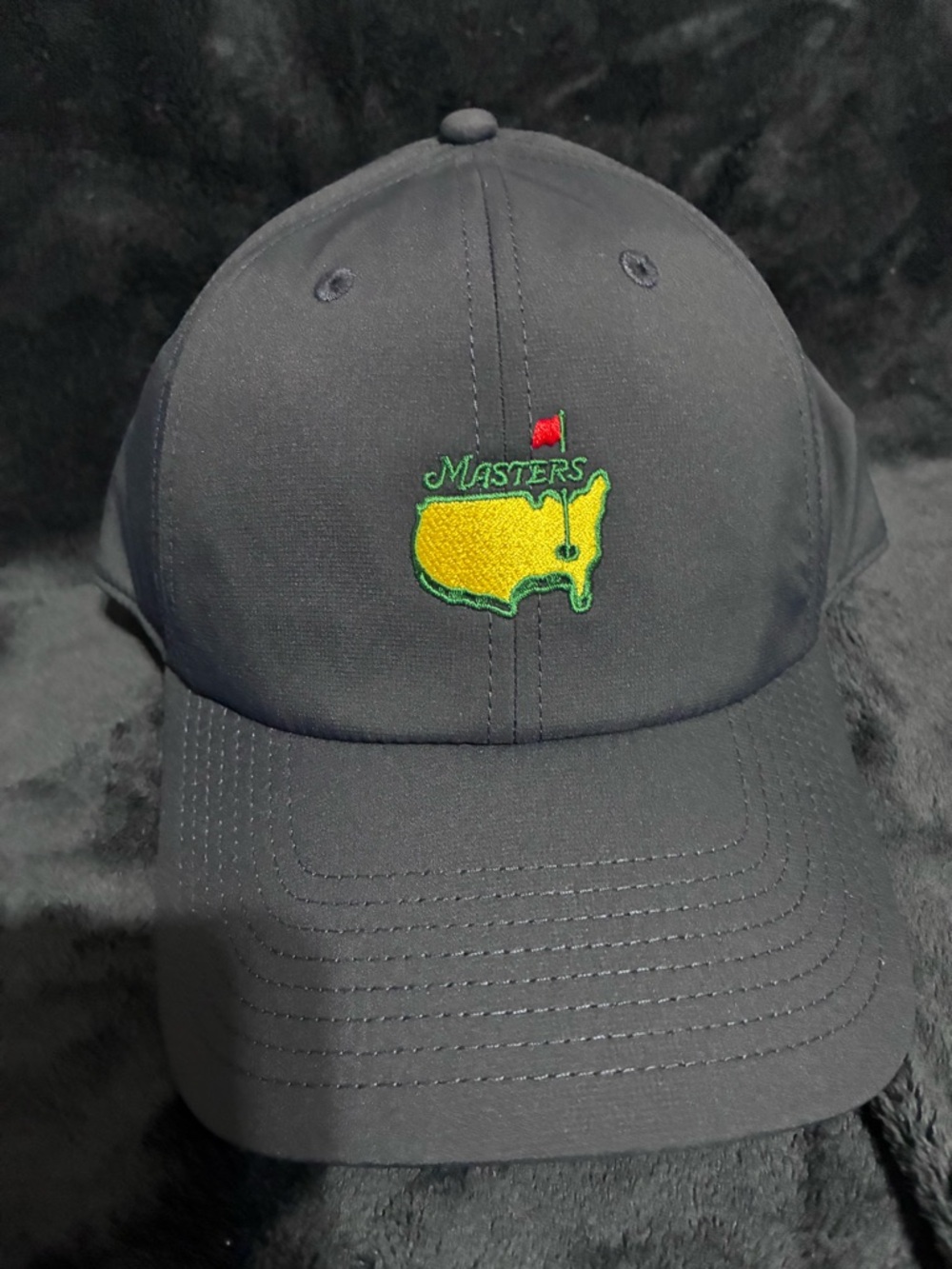 2026 Masters Tech Navy Blue Logo Embroidered Golf Cap